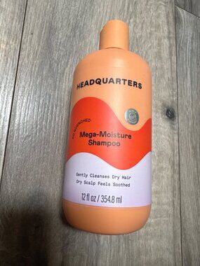 Headquarters So Quenched Mega-Moisture Shampoo 12 Oz For Dry Scalp & Hair Sulfat